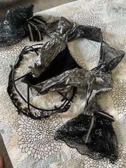 Vintage gothic fallen angel style Halloween costume