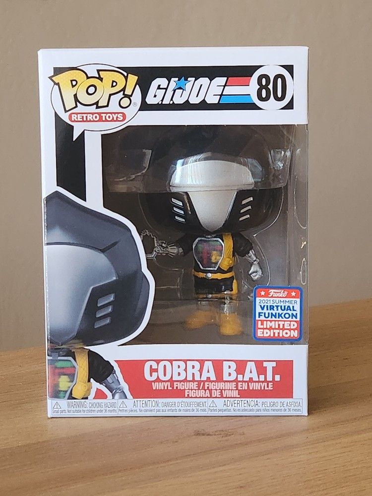 GI JOE Funko Pop #80 Cobra BAT 2021 Summer Convention Limited Edition