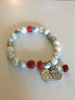 White turquoise handmade Bracelet!
