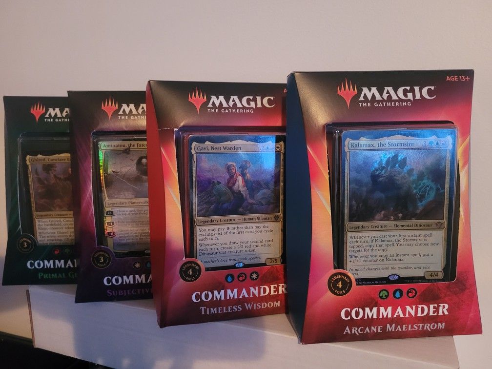 Magic The Gathering 4 Precon Commander Decks