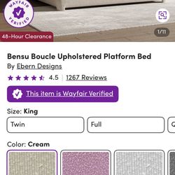 King Bedframe New In Box