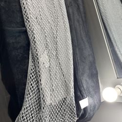 ZARA Silver Mesh Strapless Dress | Size S