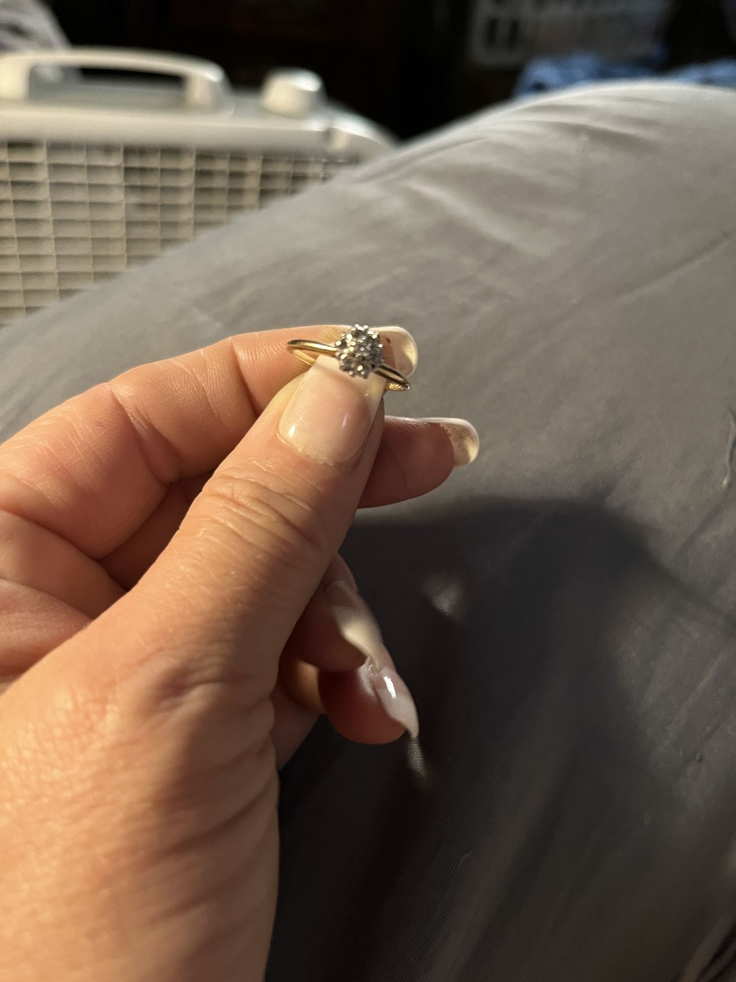 10k Gold Real Diamond Engagement ring