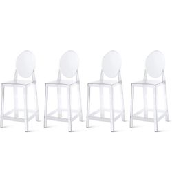 4 x Clear Counter Stool