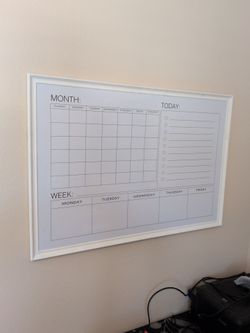 Calendar White Board