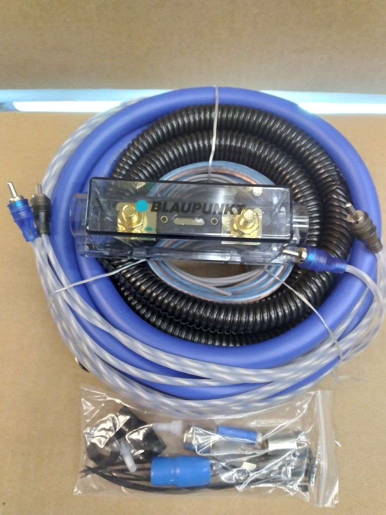 BLAUPUNKT 0 GAUGE CCA 5000W CAR AMPLIFIER INSTALL KIT ( BRAND NEW PRICE IS LOWEST INSTALL NOT AVAILABLE )