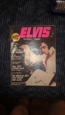 Vintage 1975 Elvis Yesterday Today Magazine Issue #1 Collector's