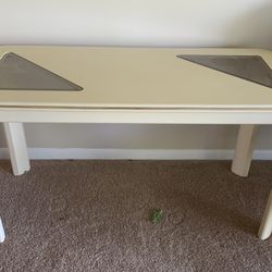 Console table and 2 end tables 