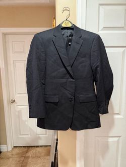 Men's Dark Gray Suit Jacket Blazer and Pant set