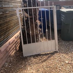 metal gate, small metal gate and 3 railing panels