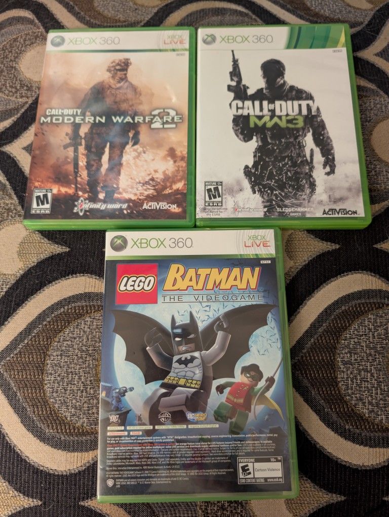 Xbox 360 Games - Call Of Duty & Lego Batman & PURE