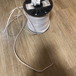 500 Ft Spool Of White Jacket 10 Gauge 20 Stranded Copper Wire