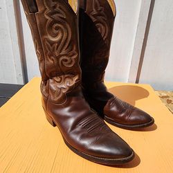 Men's Leather Cowboy Boots/Botas De Piel Talla 9