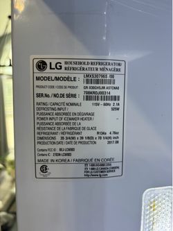 LG- Refrigerator and Freezer