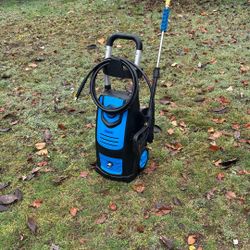 Brand new pressure washer very powerful. You can switch settings to make it not powerful and powerful Great For Cleaning Dirt Bikes, Decks Chairs, Any