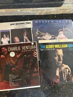 Vintage Jazz Vinyl - Charlie Ventura, Gerry Mulligan, Ray Brown, Warren Vache