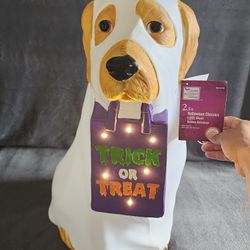 🎃 LIMITED EDITION Ghostly Golden Retriever LED - Perfect Halloween Centerpiece! 🎃