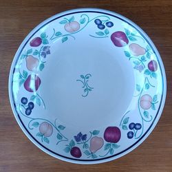 Vintage Princess House Orchard Medley Shallow Serving Bowl