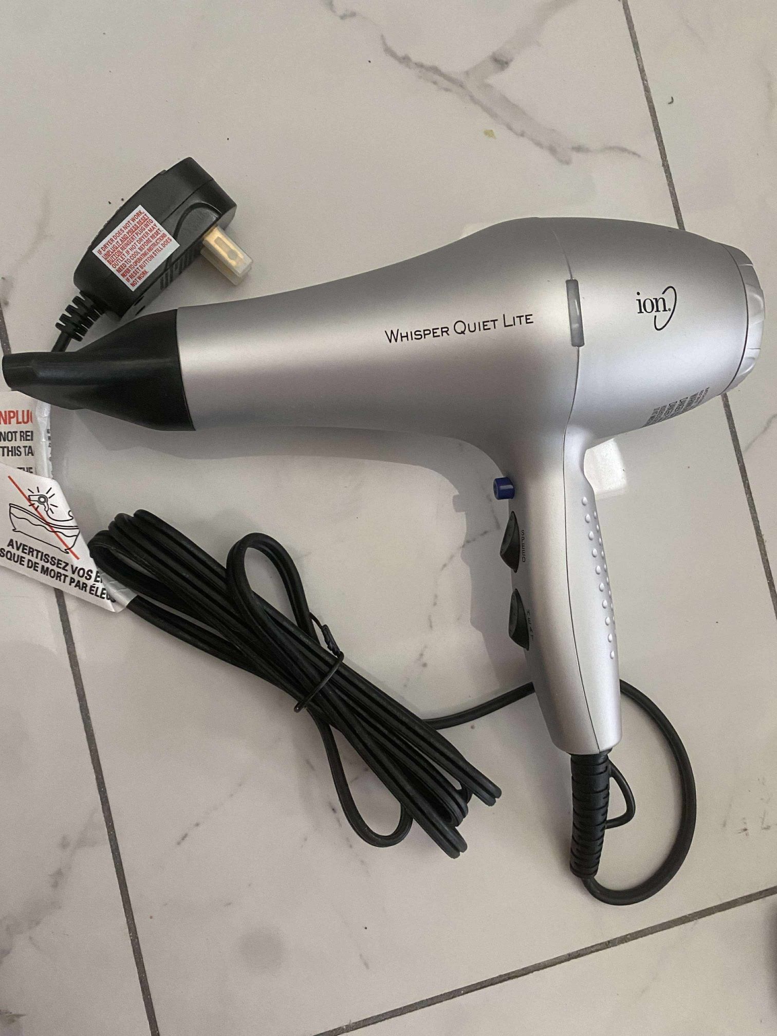 Ion Whisper Quiet Lite Ionic 1875W Ceramic Hair Dryer