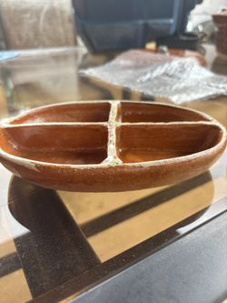 Condiment/salsa Holder De Barro