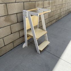 NEW Foldable Toddler Step Stool w/Chalkboard, Safety Rail, and Standing Tower for Kids **5 Available, $50 Each**