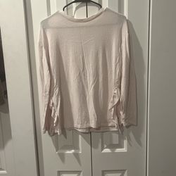 Pale Pink Long Sleeve Top
