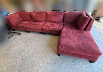Modular Sectional Couch Red