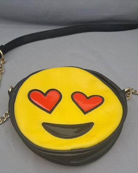 Olivia Miller Handbag Collection, One Size, Smiley Face Emoji Heart Purse
