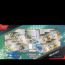 SEALED Pokemon Crown Zenith premium Sea and Sky 