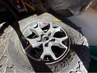 5 tires rims included