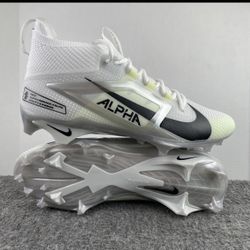Nike Alpha Menace 4 Elite Football Cleats White FD7036-100 Men's NEW