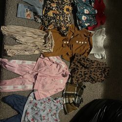 3/6 Months And 6/9 Girl, Clothes And Two Diaper Bags