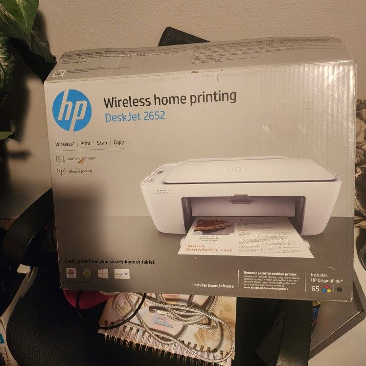 Wireless Home Printer Desk jet 2652