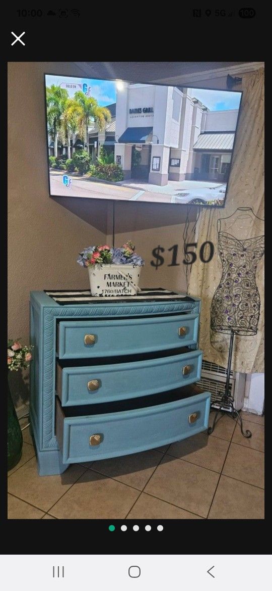 Real Wood Dresser Farmhouse Size 40:wide/ 37:H / 18:D 