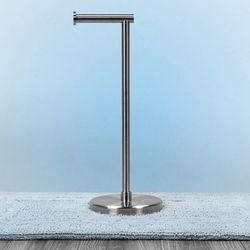 TOILET PAPER HOLDER FREESTANDING (BRUSHED STAINLESS STEEL)