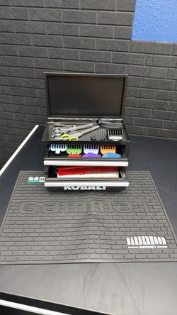 Kobalt Barber Tool Storage Box with Accessories