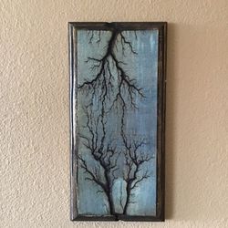 NEW Handmade Rustic Farmhouse Wooden Branches Lightening Wall Decor