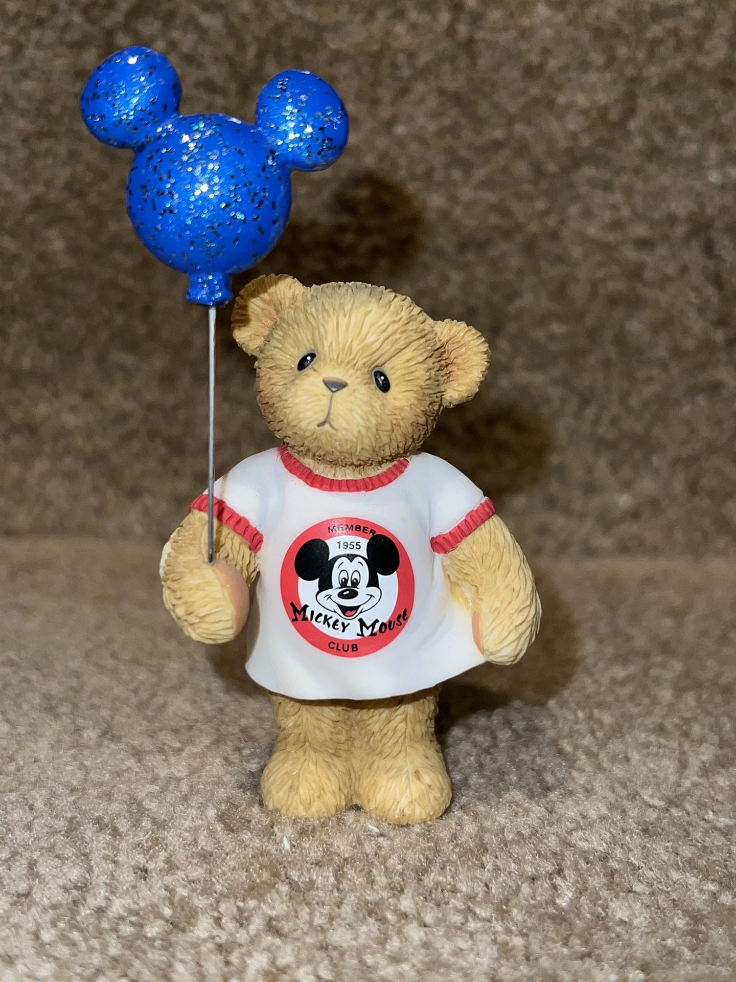 Cherished Teddies Mickey Mouse Club Jeri Figurine 2001 LTD Mickey Balloon