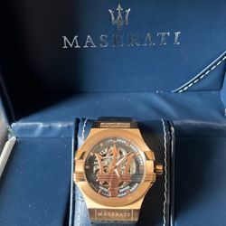 Maserati Skeleton Watch 
