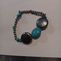 Hanmade Western Silver and Turquoise  