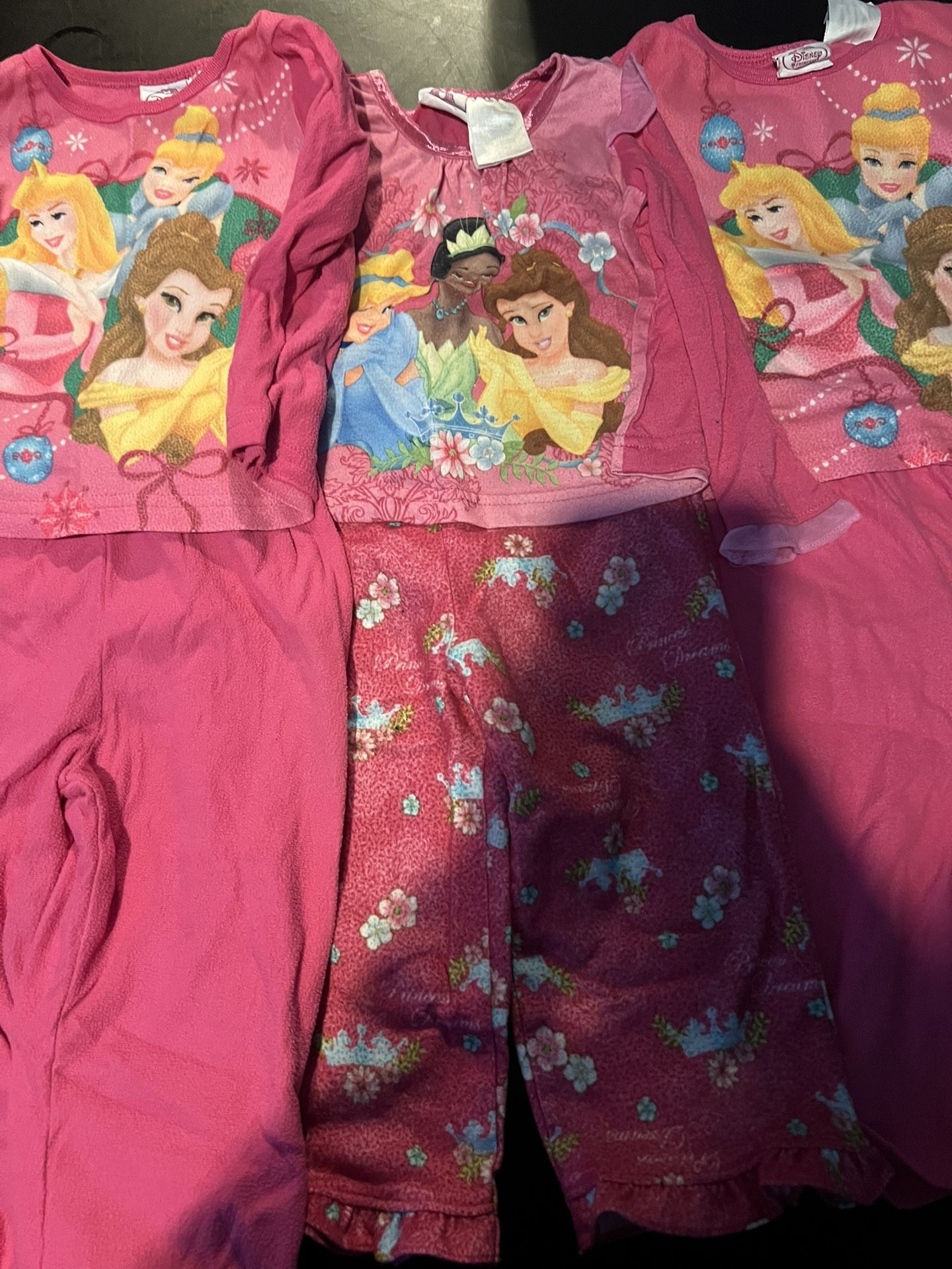 Disney Princess Three Sets Of Pj’s