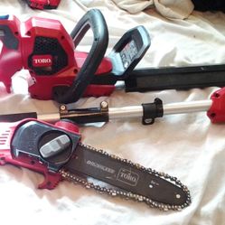 Toro 60 Volt Max 16" Brushless Cordless Chainsaw Kit With Extended Chainsaw