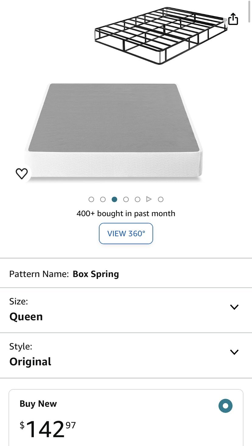 Metal Box Spring Queen