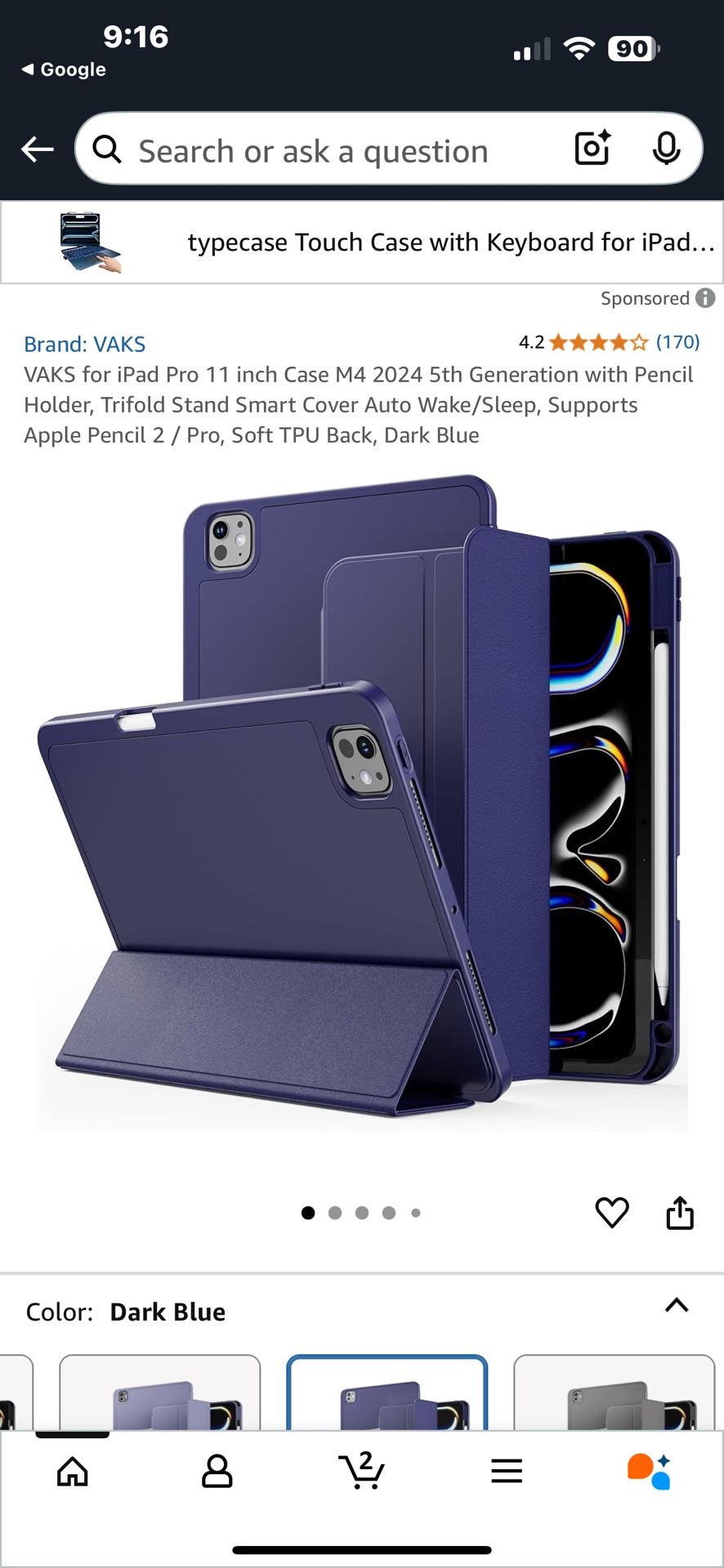 Vaks for ipad 13 inch case