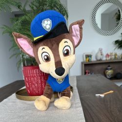 Big Paw patrol Chase Stuffed Animal
