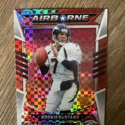 2022 Panini Rookies & Stars John Elway Red Plaid Prizm #AI-25 Denver Broncos