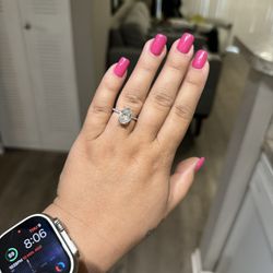 Oval lab Diamond ring 
