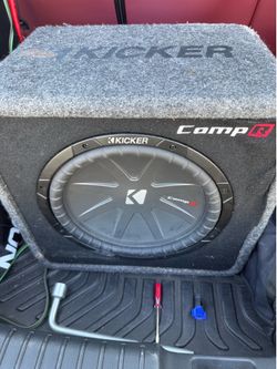 kicker 12” sub and box 1000 watts