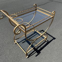 Vintage Italian Bar Cart Hollywood Regency MCM