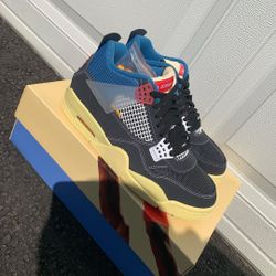 Off Noirs Union Jordan 4 Size 10 Receipt 